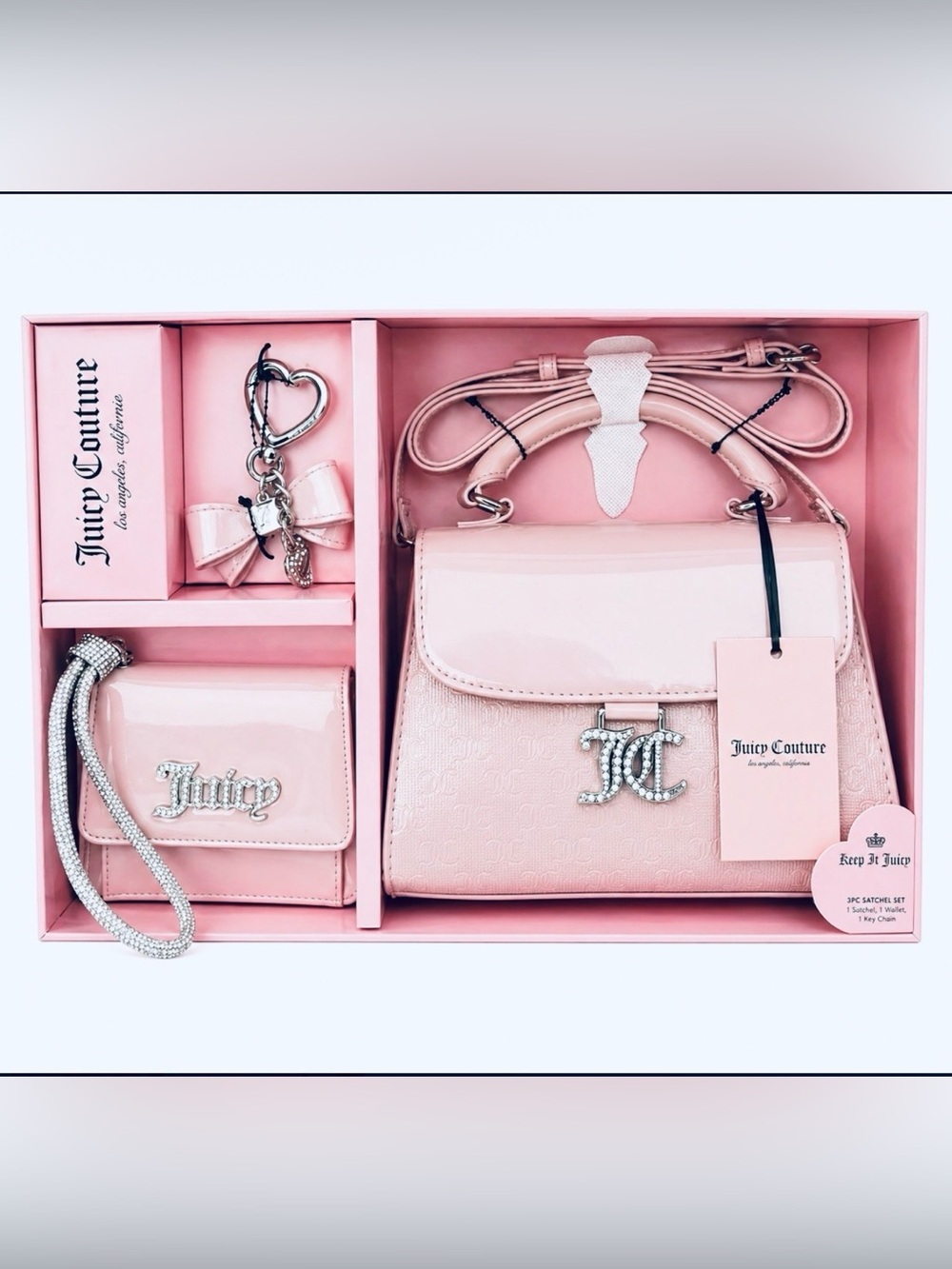 Juicy Couture 3 Piece Satchel Gift Set - NWT